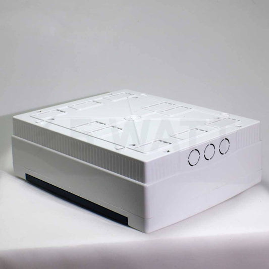ARS Modular switch cabinet 24 MOD (24 fuses), surface-mounted switch cabinet, plastic, transparent door IP40, 341207