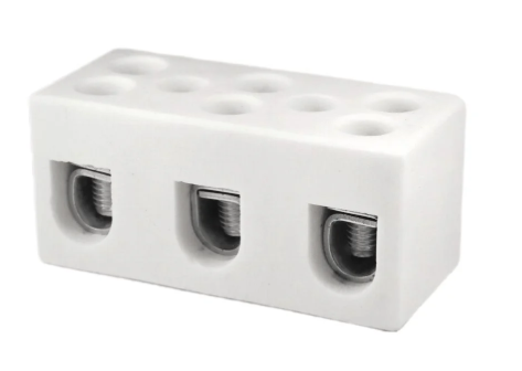 ONKA 10-16mm2 / 3-kierukkainen steatiitti / keraaminen / posliiniliitin - PORCELAIN TERMINAL BLOCK, 1070012