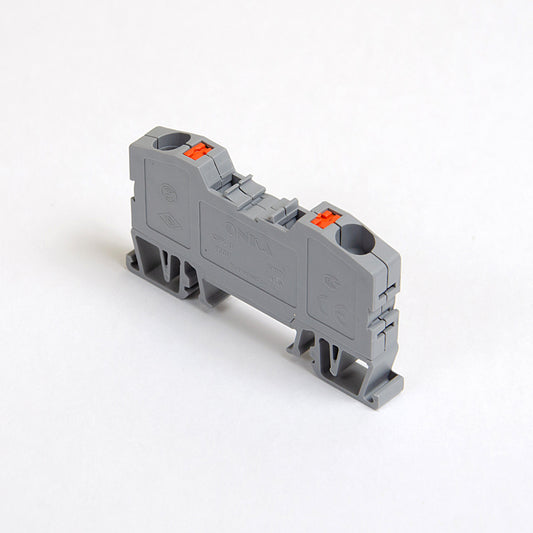 ONKA 6mm2 spring rail connector DIN rail connector 2-wire gray, 1020034