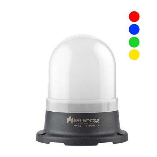 RGB-merkkivalo, 12-24 V/DC, ø70mm, pinta-asennukseen.