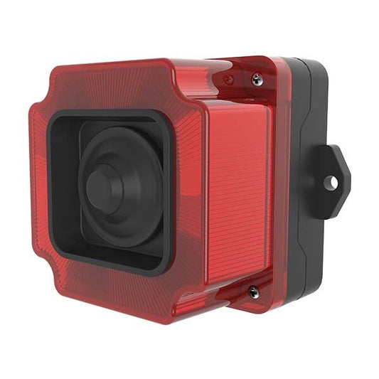Heavy duty siren/horn (7 beeps) with red strobe light 85-260 V