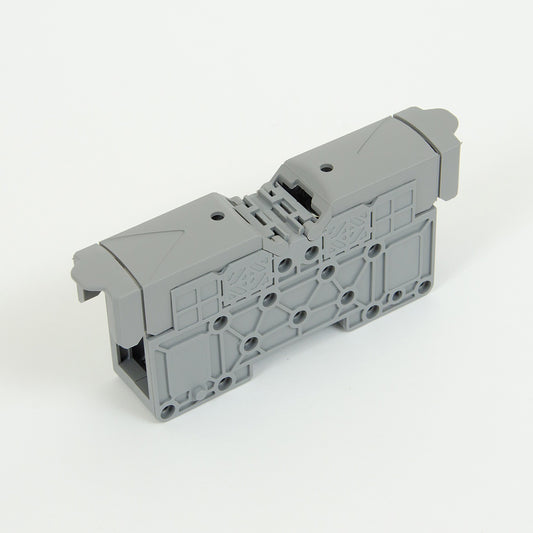 ONKA 50mm2 M8 screw rail connector DIN rail connector with protective cover, gray, 1030031