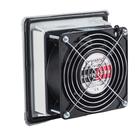 Puhallin suodattimella + puristin, 100 (140) m3/h 160x160, 230V 50/60Hz IP54 PTF1500T Plastim