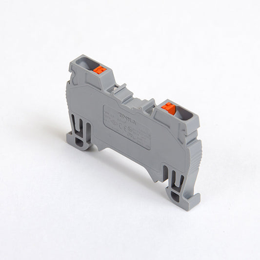 ONKA 2.5mm2 spring rail connector DIN rail connector 2-wire gray, 1020013