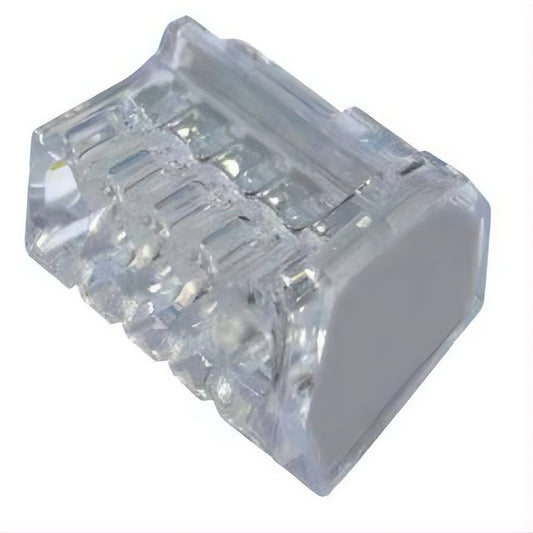 TRANSPARENT 5-napainen liitin 2,5 mm²