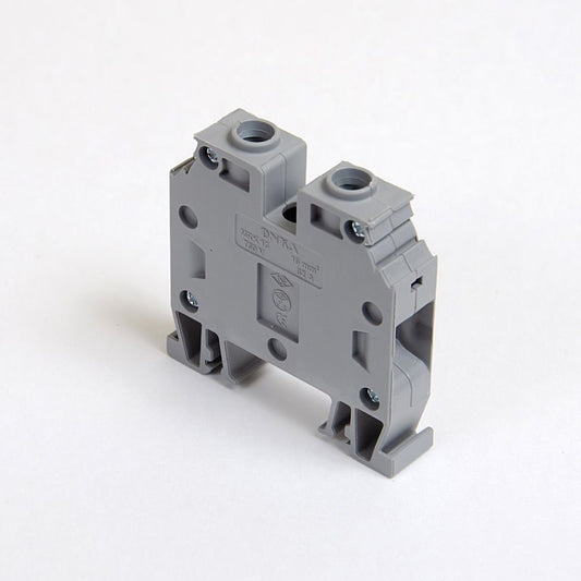 ONKA 16mm2 Screw rail terminal DIN rail terminal 2-wire gray, 1010052