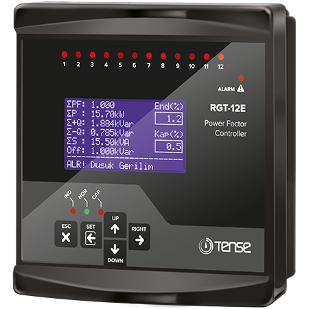 RGT-12E - Reaktiivisen tehon säädin 12 tasoa +TCR