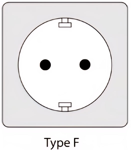 IP44 Compact cassette reel extension cord, 5m cable, 4 sockets + thermal/child fuse, 3x1mm2, SCHUKO type earthing, PHP-05310-F