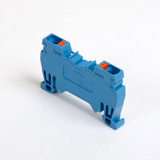 ONKA 4mm2 spring rail connector DIN rail connector 2-wire blue, 1020027