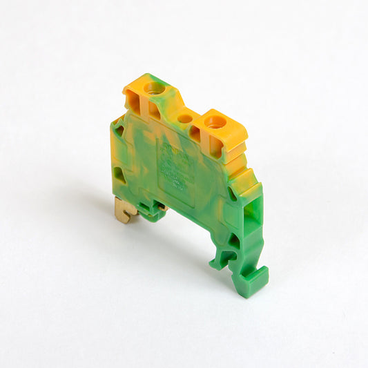 ONKA 4mm2 PE Screw rail terminal DIN rail terminal 2-wire gray, 1010220