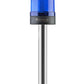Flashing ø70 NUT.CONN.SIGNAL BEACON WITH BUZZ., 40-250V AC/DC., BLUE with 20cm EXT.TUBE