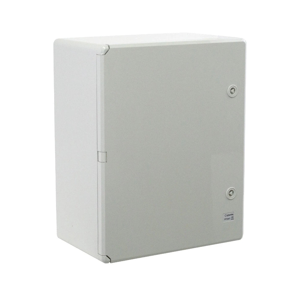 Muovinen jakaja harmaat ovet 350x500x190mm IP65 PP3006 (P-BOX 3550)