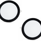 2 kpl - SLIM LED-paneeli musta runko kylmävalkoinen /6500K 18W / 1620Lm pyöreä upotettu pyöreä (virtalähde sisältyy) 6500K YL10-1800-S