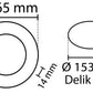 2 pcs - SLIM LED panel white 12W / 180Lm round recessed round (power supply included) 4000K YL10-1207