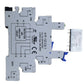 Separate auxiliary relay Relay module - socket + relay for din rail, 6 A, NO+NC