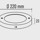 Slim LED 20W Slim kattovalaisin PIR-liiketunnistimella pyöreä kylmä valkoinen / 6500K YL14-1810