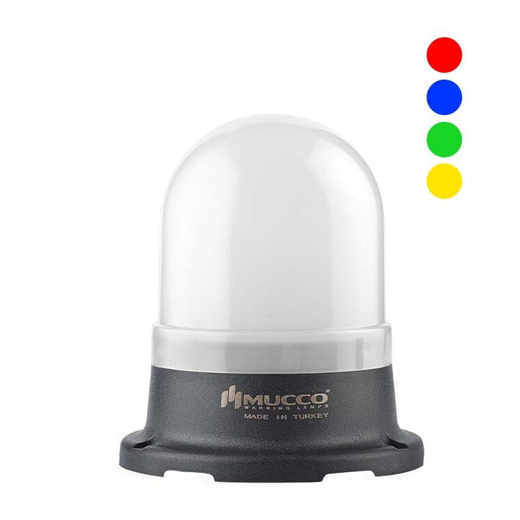 RGB-merkkivalo, 12-24 V/DC, ø70mm, pinta-asennukseen.
