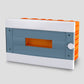 ARS Modular switch cabinet 16 MOD (16 fuses), plastic flush-mounted switch cabinet, transparent door IP40, 346125