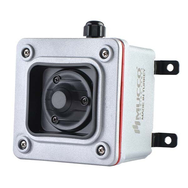 ES120 Heavy horn, die-cast metal, 7 tones, 85-250 V AC/DC.