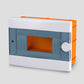 ARS modular switch cabinet 9 MOD (9 fuses), plastic flush-mounted switch cabinet, transparent door IP40, 341215