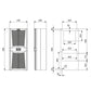 Air conditioner for distribution centers / Cooler 2500W, PAD2550.01, Plastim