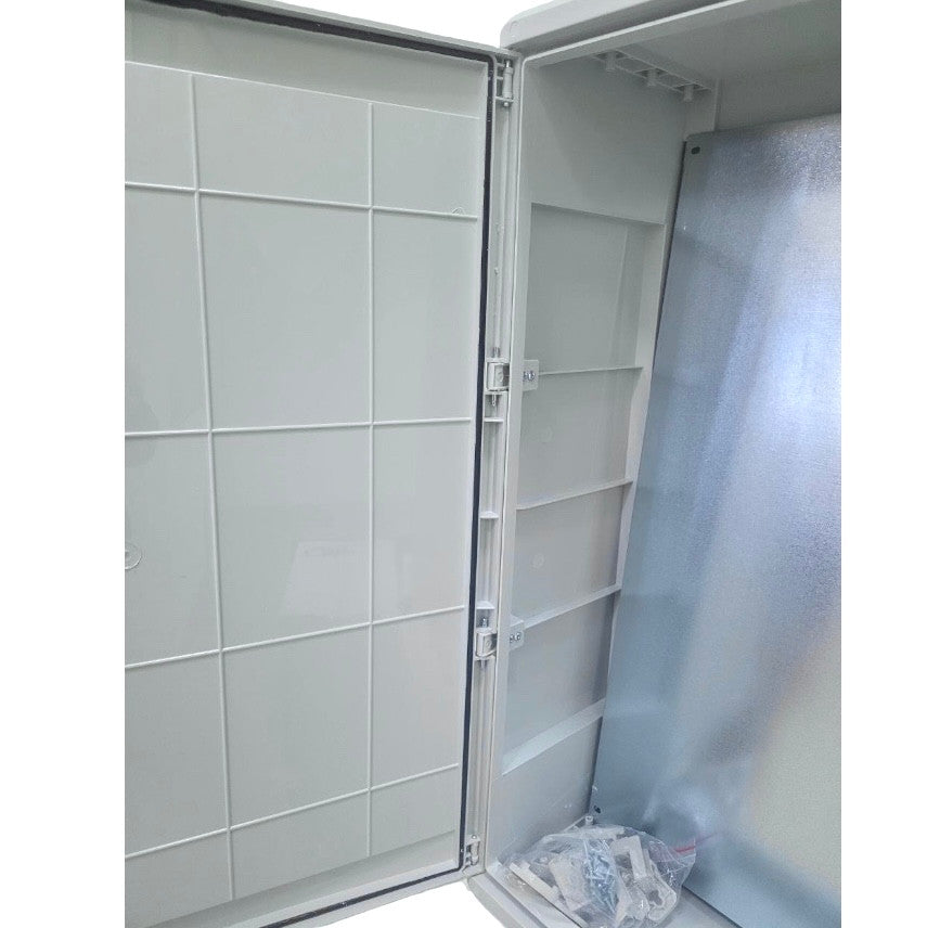 Electrical cabinet plastic grey door 500x700x250mm IP65 PP3010 (P-BOX 5070)