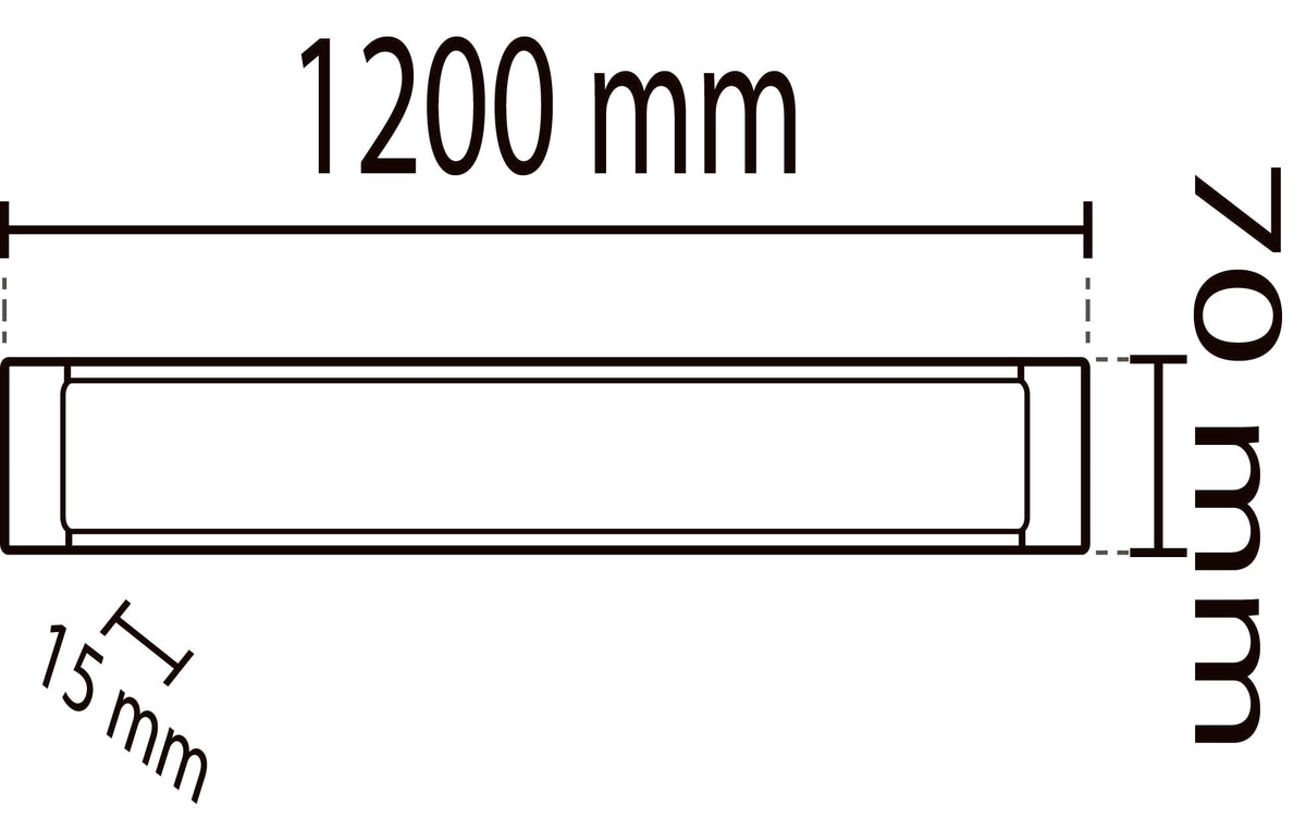 2kpl - 120 cm LED-paneeli 40W IP20 Kylmä valkoinen / 6500K valaisin 3600Lm YL98-1200