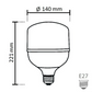 NOAS 60W (450W) LED-lamppu TORCH-tyyppinen, kylmän valkoinen / 6500K, 5400 Lm, YL95-6001
