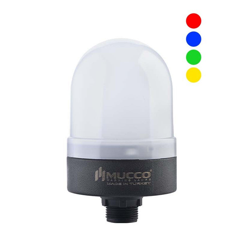 RGB LED-majakka äänimerkillä, 12-24 V/DC, ø70mm