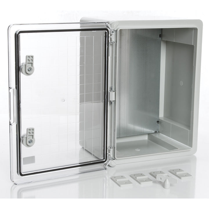 Plastic transparent control cabinet door 300x400x220mm IP65 PP3015 PP3015