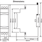 Three-phase monitoring/protection relay for phase failure/asymmetry/overvoltage monitoring.