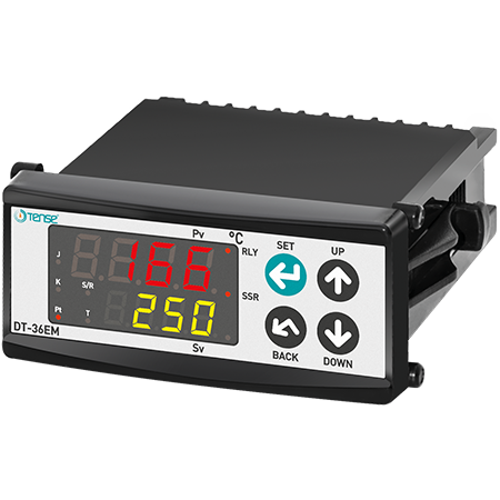 Tense digitaalinen PID-lämpötilansäädin, jossa on SSR-lähtö, 36x72 mm, DT-36EM