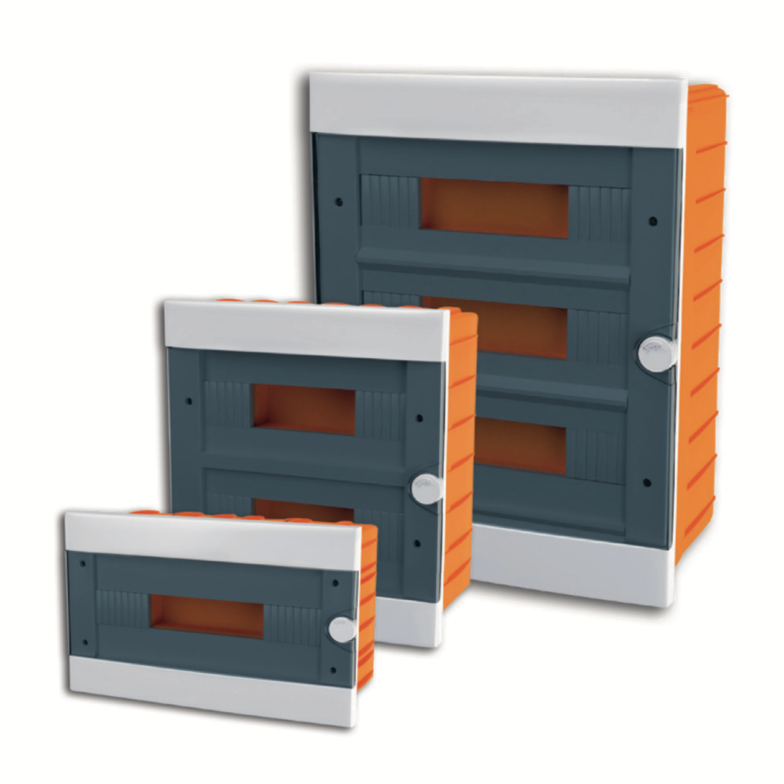 ARS Modular switch cabinet 24 MOD (24 fuses), plastic flush-mounted switch cabinet, transparent door IP40, 341208
