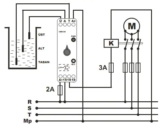 Level switch / filling level monitoring, emptying level meter for borehole VSR-05 TENSE