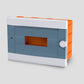 ARS modular switch cabinet 12 MOD (12 fuses), plastic flush-mounted switch cabinet, transparent door IP40, 341219