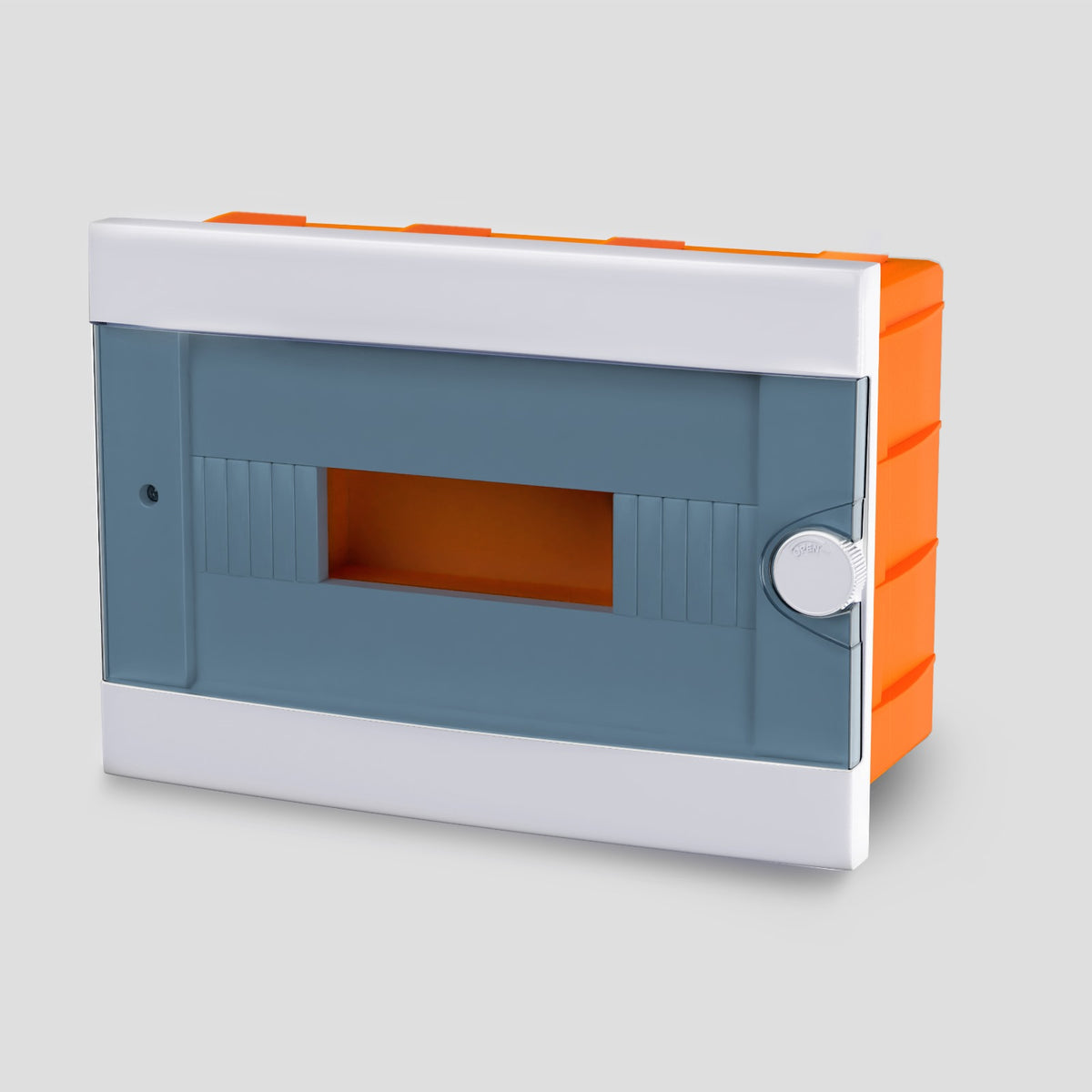 ARS modular switch cabinet 12 MOD (12 fuses), plastic flush-mounted switch cabinet, transparent door IP40, 341219