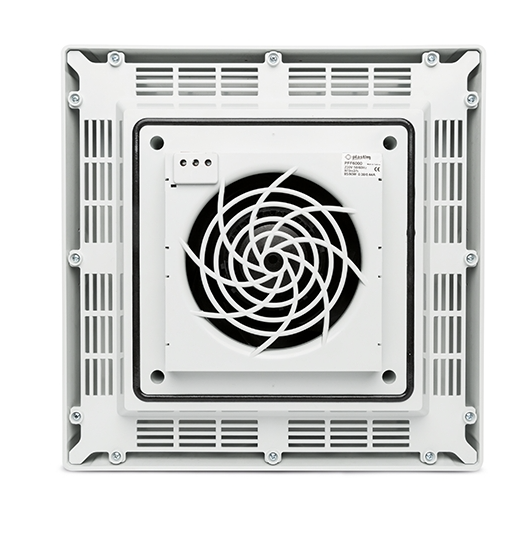Ceiling fan, switchable fan, 560m3/h, 230VAC, 364x364x107mm, IP54, PTS5500