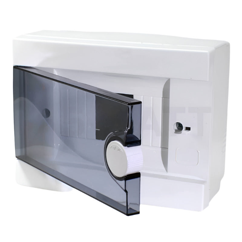 ARS Modular switch cabinet 12 MOD (12 fuses), surface-mounted switch cabinet, plastic, transparent door IP40, 341218