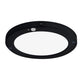Slim black frame LED 20W slim ceiling light plafoniera with PIR motion sensor round cold white / 6500K YL14-1810-S