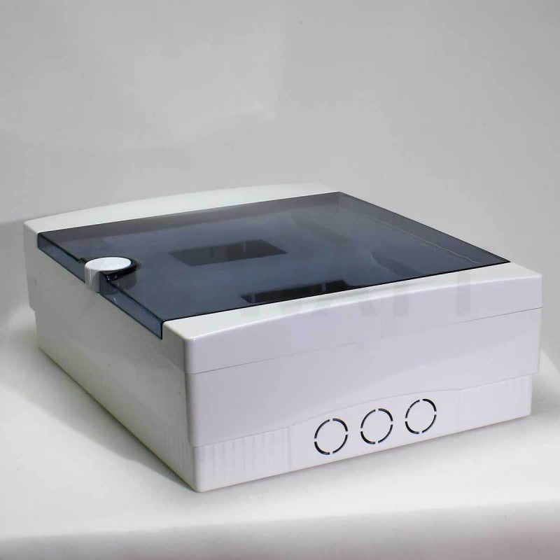 ARS Modular switch cabinet 24 MOD (24 fuses), surface-mounted switch cabinet, plastic, transparent door IP40, 341207