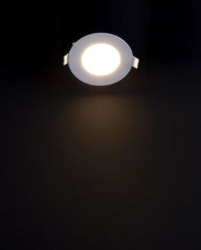 2 kpl - pyöreä LED-paneeli 6W / 540Lm kylmänvalkoinen pyöreä upotettu (virtalähde sisältyy) 6500K YL10-0600