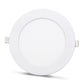 2 pcs - SLIM LED panel white 12W / 180Lm round recessed round (power supply included) 4000K YL10-1207