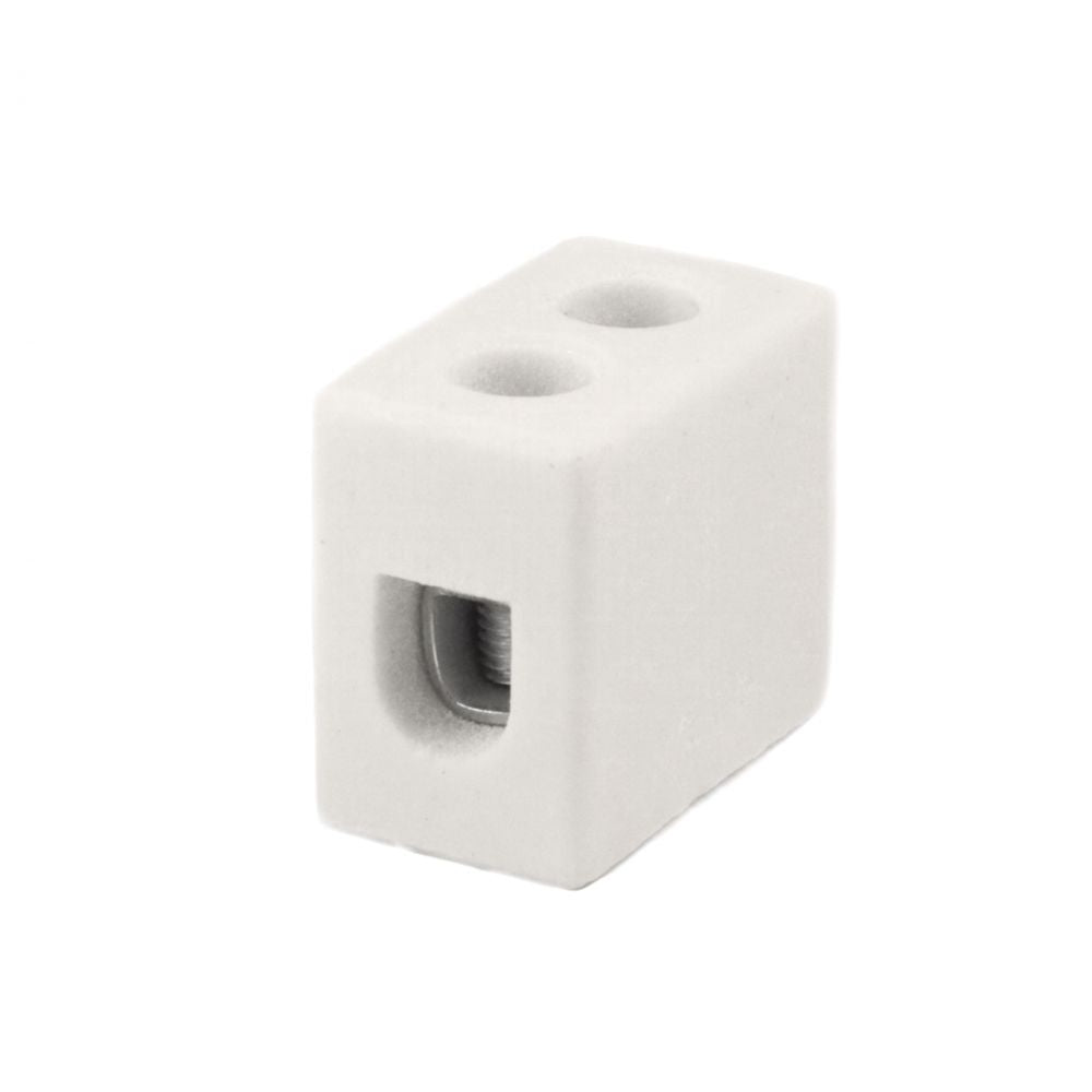 ONKA 6-10mm2 1POLE Steatiitti / Keraaminen / Posliini Liitin - PORCELAIN TERMINAL BLOCK, 1070011