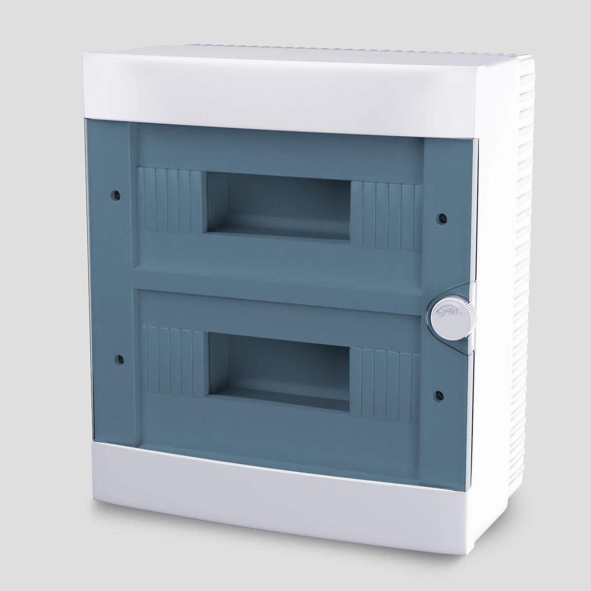 ARS Modular switch cabinet 24 MOD (24 fuses), surface-mounted switch cabinet, plastic, transparent door IP40, 341207