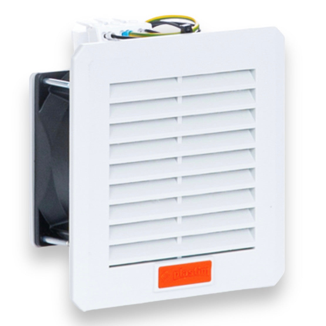 Puhallin suodattimella + pesuripuristin, 30 (41) m3/h, 120x120, 230V 50/60Hz IP54 PTF1000T Plastim