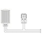 Kytkentäkaapin lämmitin PTC 150W, PHT150, PLASTIM